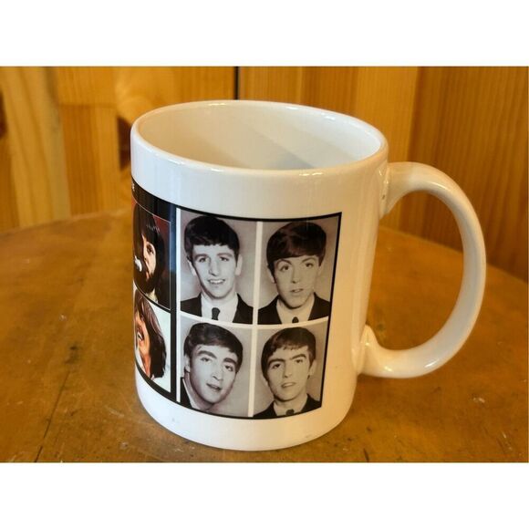 The Beatles Coffee Mug - Let It Be 3 Separate photos of the band (8769) - Picture 3 of 7